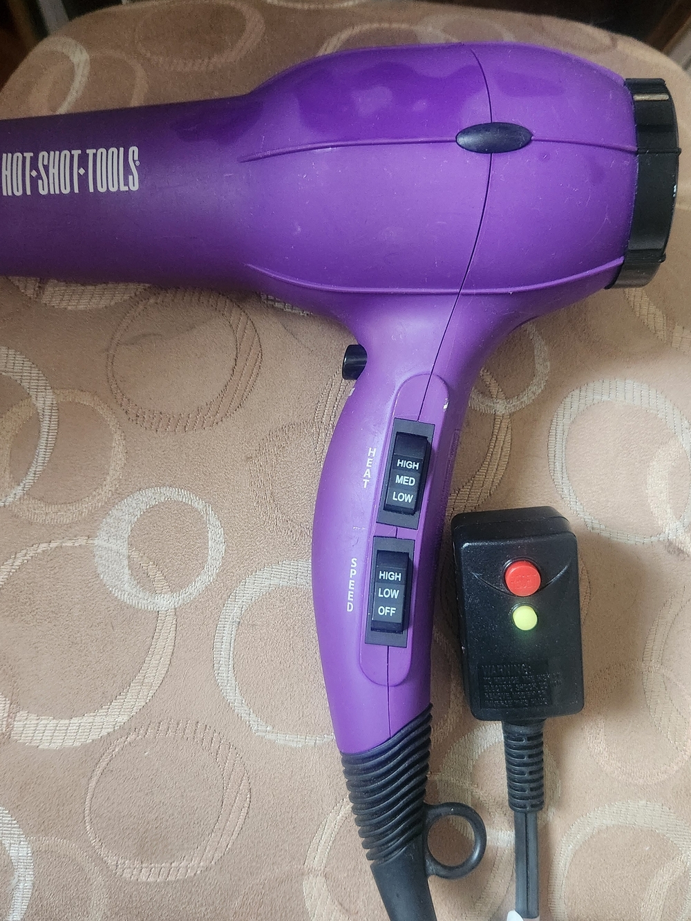 Hot Shot Tools Purple Hair Dryer - Compact Styling Tool